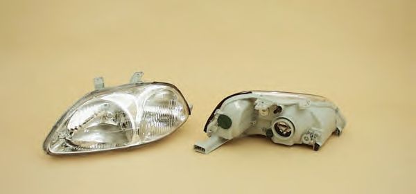 Фара механическая правая 98- DEPO H4/PY21W/W5W