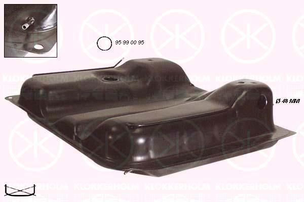Бак топливный (дизель + карбюратор) 08/85-07/92 = 95 57 007